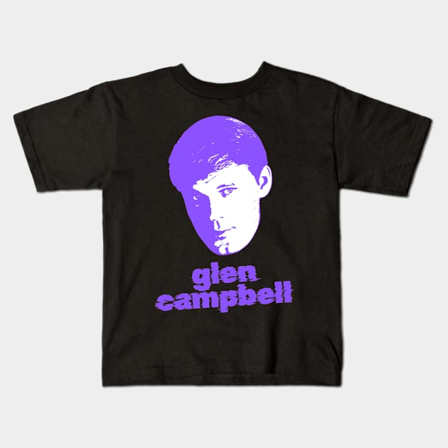 glen campbell ||| 60s sliced Kids T-Shirt by MertuaIdaman